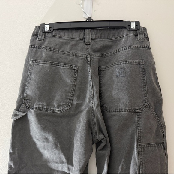 TNA Aritzia High Waisted Carpenter Greenwich Pant in Grey Size 4 Cotton Jean - Picture 9 of 16